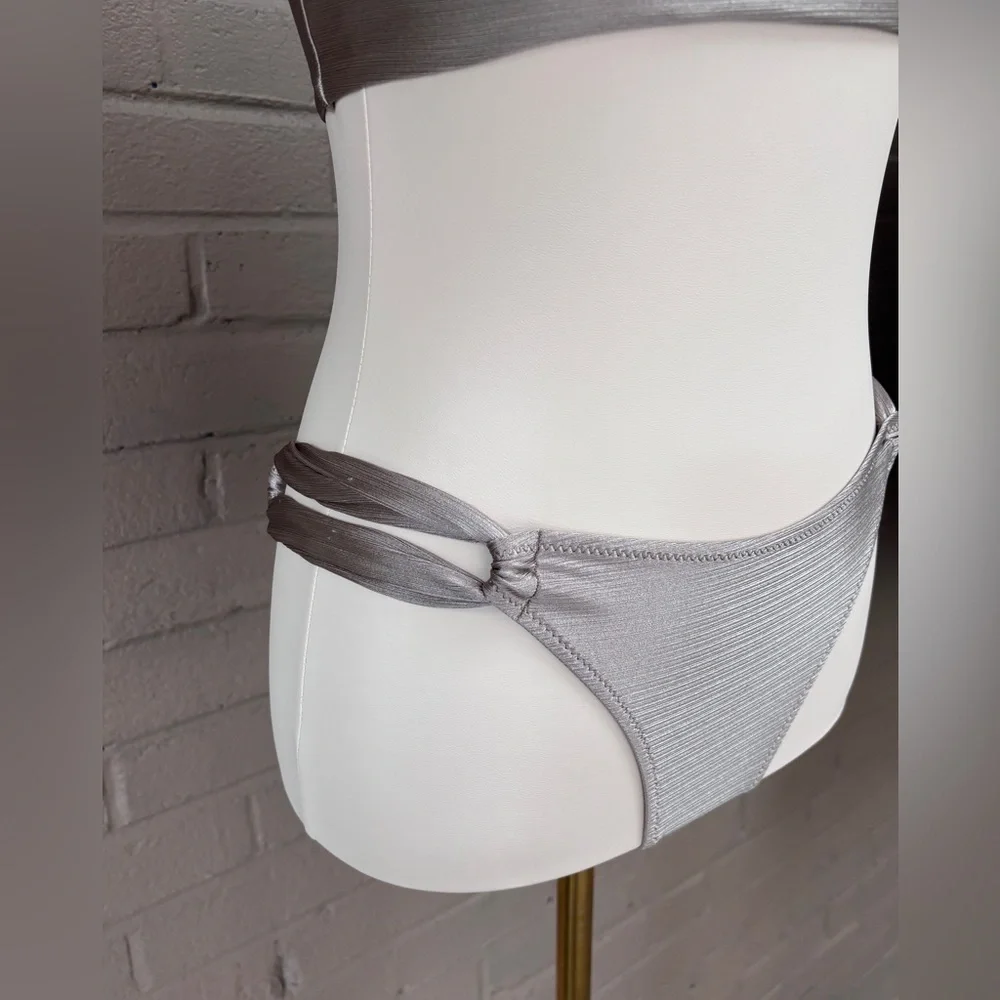 H&M pewter silver bikini 6 -Small